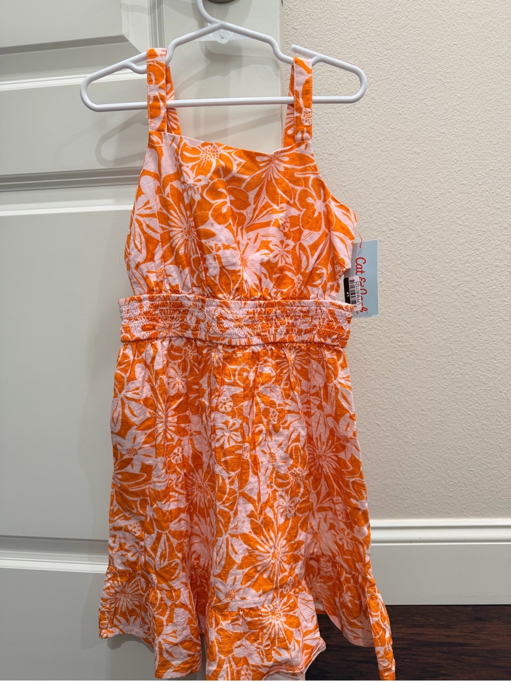 Cat & Jack Orange Floral Sundress
